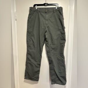 VTG Carhartt Y2K 38 x 32 Gray Loose Fit Carpenter Cargo Workwear Durable Pants.